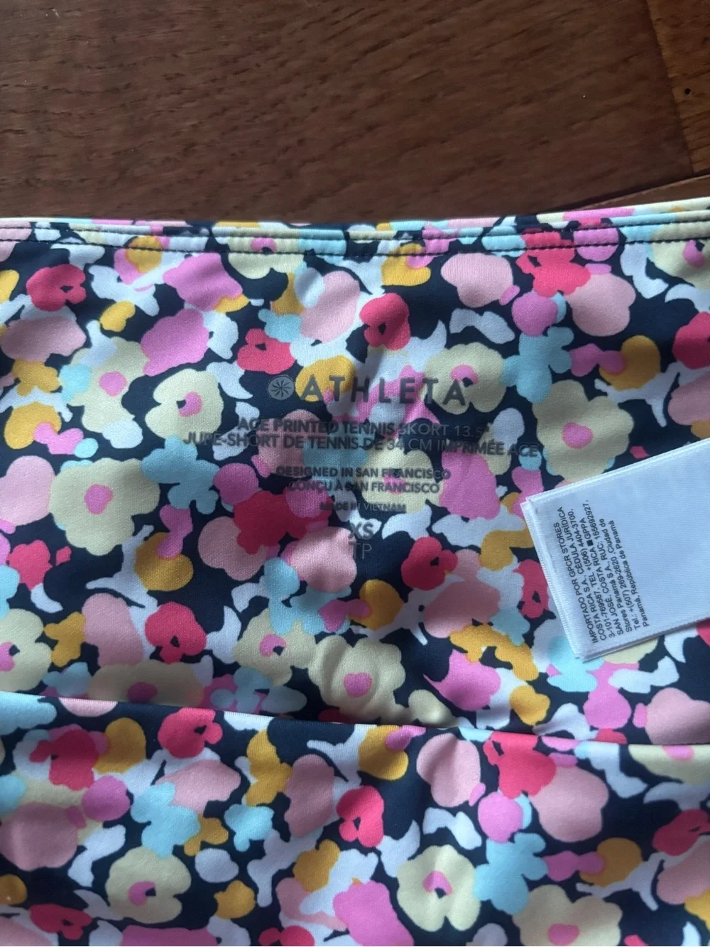 Athleta Pink Multi Floral Ace Skort